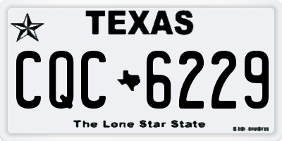 TX license plate CQC6229