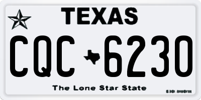 TX license plate CQC6230