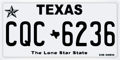 TX license plate CQC6236