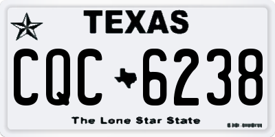 TX license plate CQC6238