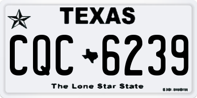 TX license plate CQC6239
