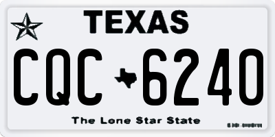 TX license plate CQC6240