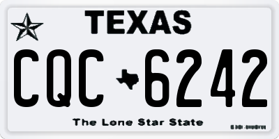 TX license plate CQC6242