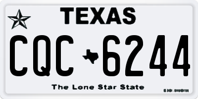 TX license plate CQC6244
