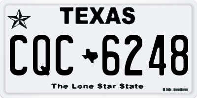 TX license plate CQC6248