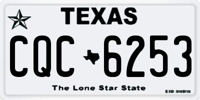 TX license plate CQC6253