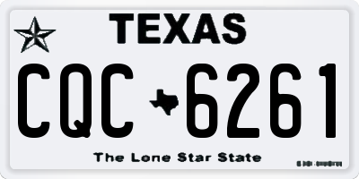 TX license plate CQC6261