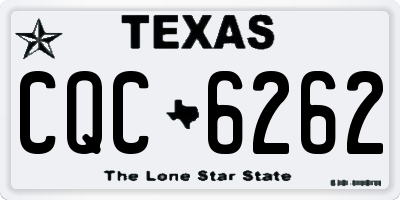 TX license plate CQC6262
