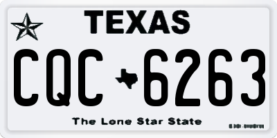 TX license plate CQC6263