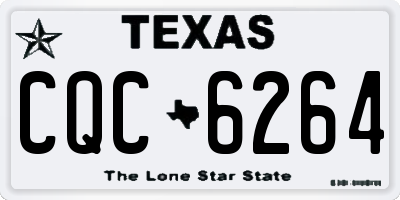 TX license plate CQC6264
