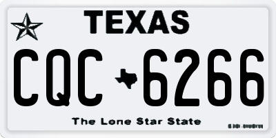 TX license plate CQC6266