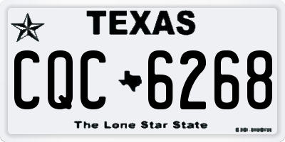 TX license plate CQC6268