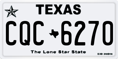 TX license plate CQC6270