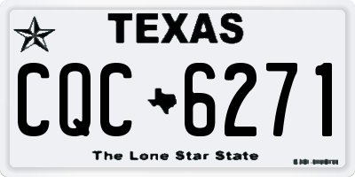 TX license plate CQC6271