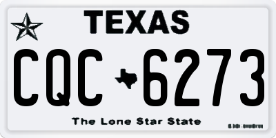 TX license plate CQC6273
