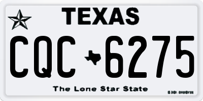 TX license plate CQC6275