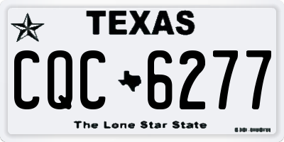 TX license plate CQC6277