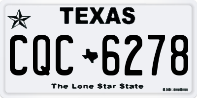 TX license plate CQC6278