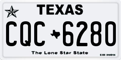 TX license plate CQC6280