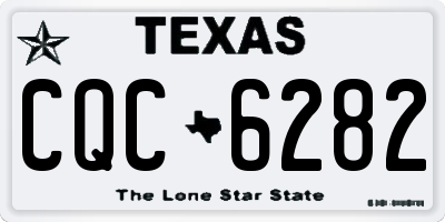 TX license plate CQC6282