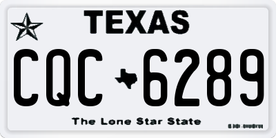 TX license plate CQC6289