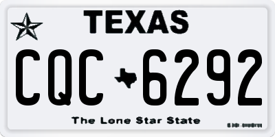 TX license plate CQC6292