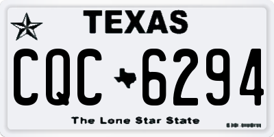 TX license plate CQC6294