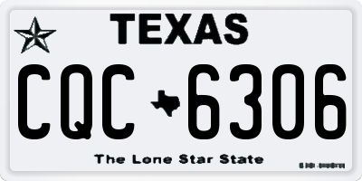 TX license plate CQC6306