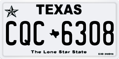 TX license plate CQC6308