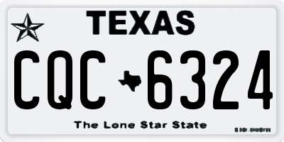 TX license plate CQC6324