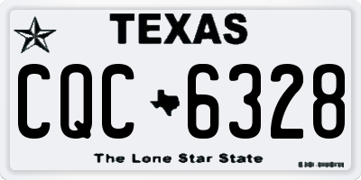TX license plate CQC6328