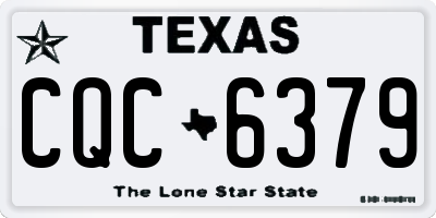 TX license plate CQC6379
