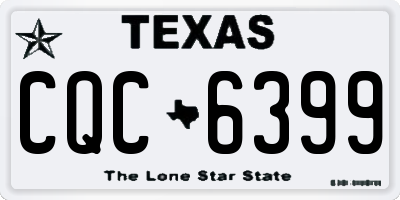 TX license plate CQC6399