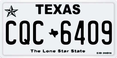 TX license plate CQC6409
