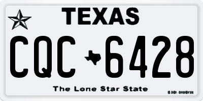 TX license plate CQC6428
