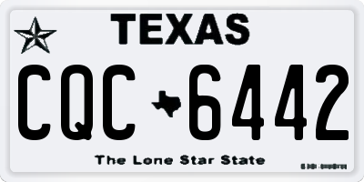 TX license plate CQC6442