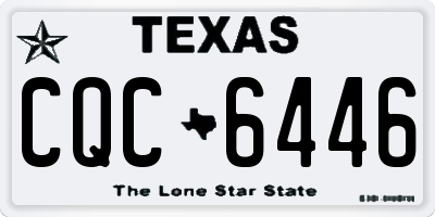 TX license plate CQC6446