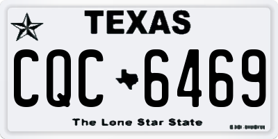TX license plate CQC6469