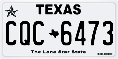 TX license plate CQC6473