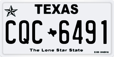TX license plate CQC6491