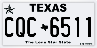 TX license plate CQC6511