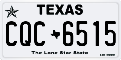 TX license plate CQC6515