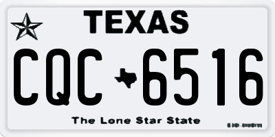TX license plate CQC6516