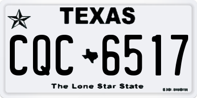 TX license plate CQC6517
