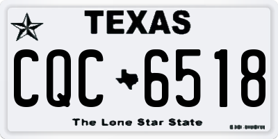TX license plate CQC6518