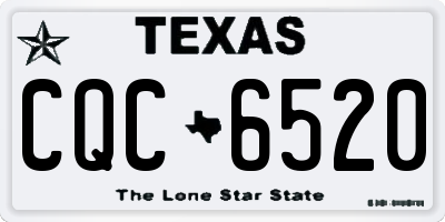TX license plate CQC6520