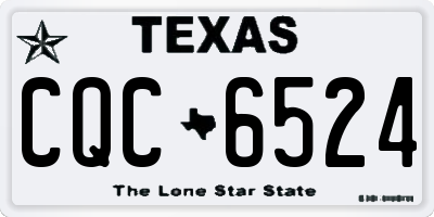 TX license plate CQC6524
