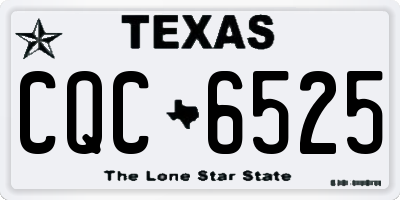 TX license plate CQC6525