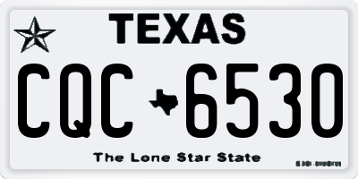 TX license plate CQC6530