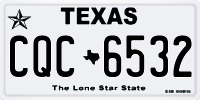TX license plate CQC6532